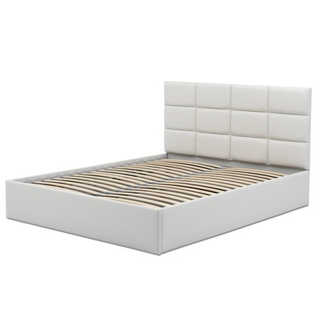 Čalouněná postel TORES II bez matrace rozměr 160x200 cm - Eko-kůže Bílá eko-kůže Signal-butor