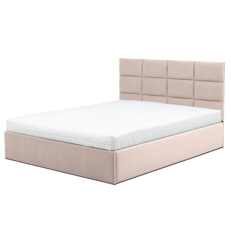 Čalouněná postel TORES s matrací rozměr 160x200 cm Tmavě šedá Signal-butor