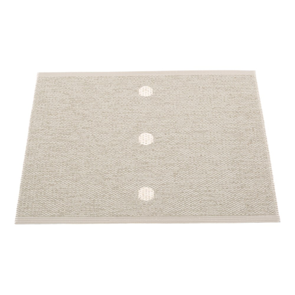 Bézs-krémszínű kültéri-beltéri szőnyeg 70x60 cm Peg Linen Vanilla – Pappelina