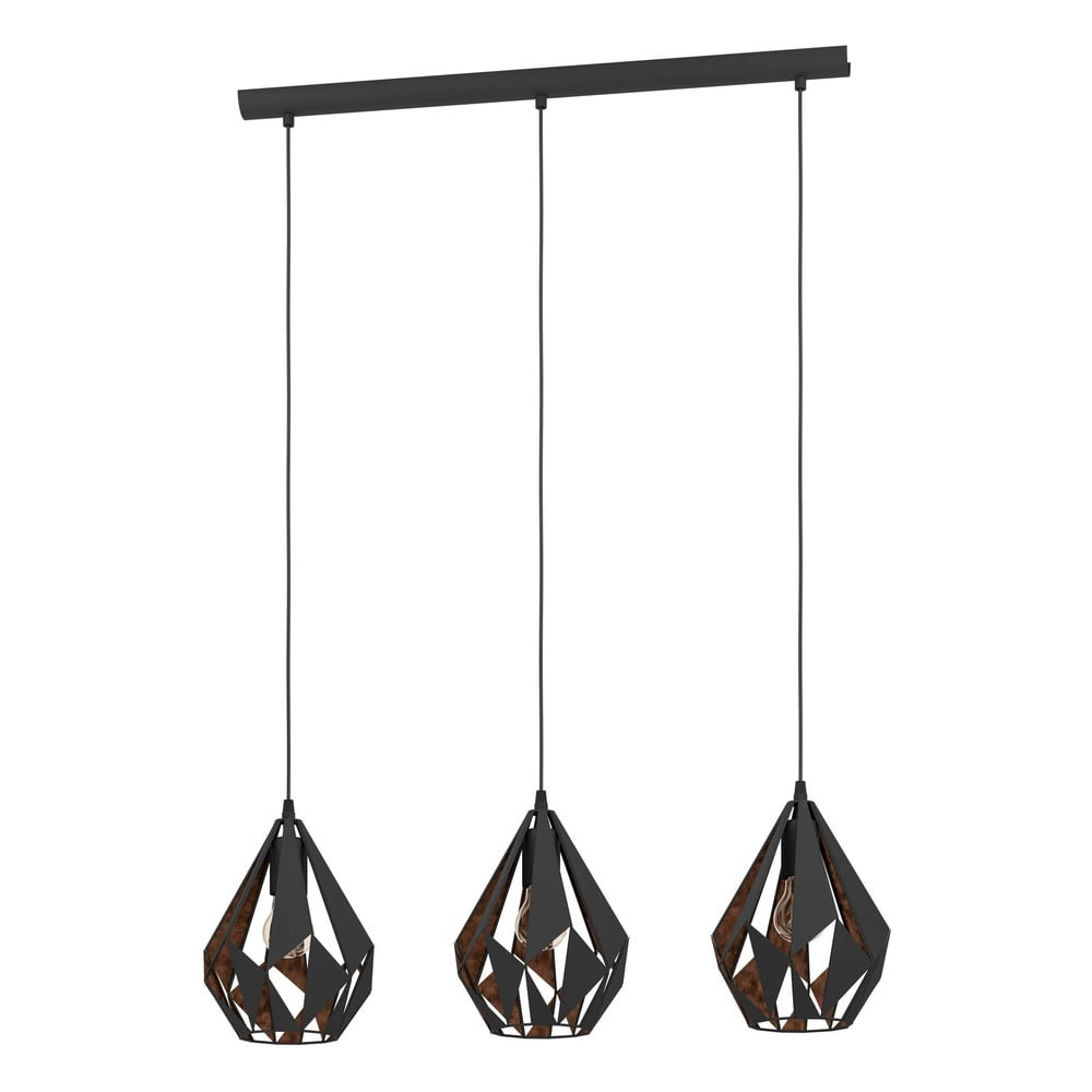 Fekete függőlámpa fém búrával CARLTON 1 – EGLO