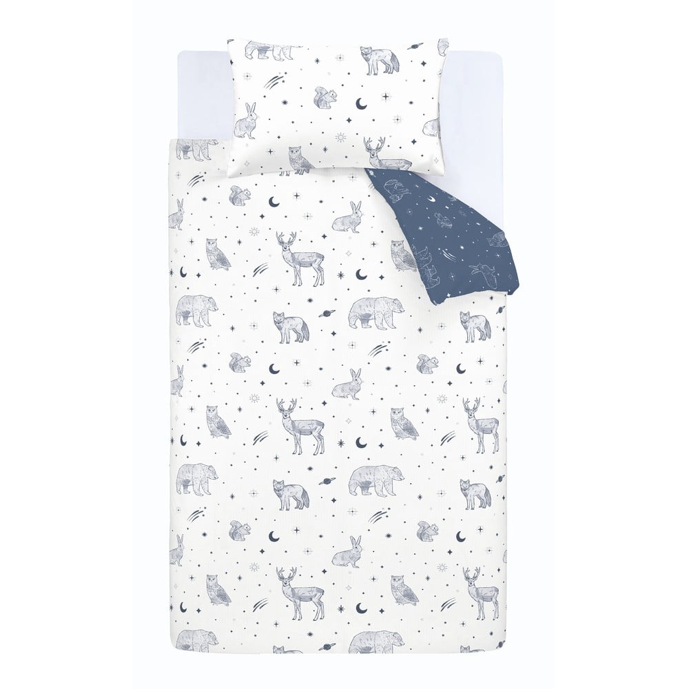 Flanel gyerek ágyneműhuzat babaágyhoz 120x150 cm Starlight Animals – Bianca