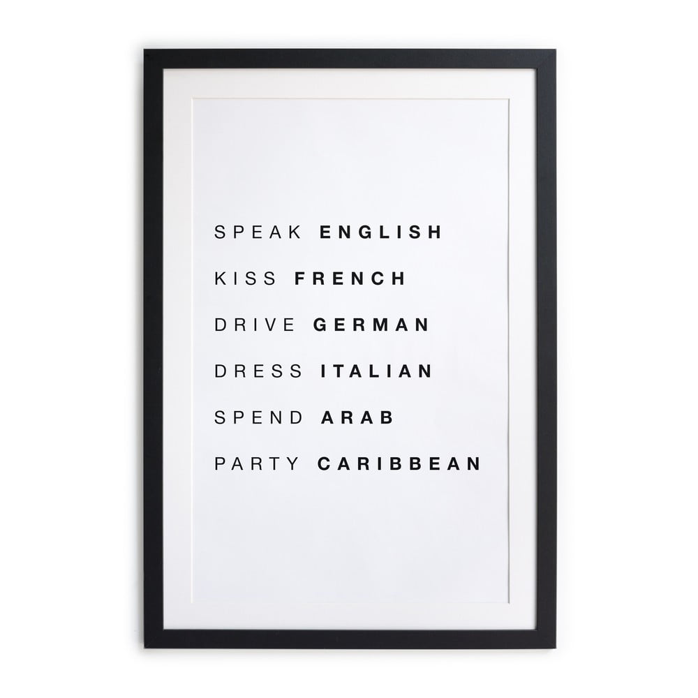 Kép 30x40 cm Speak