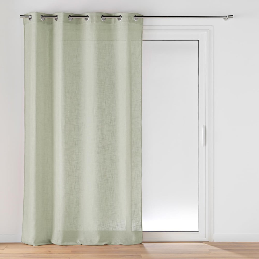 Zöld fényáteresztő függöny 140x240 cm Cloris – douceur d'intérieur