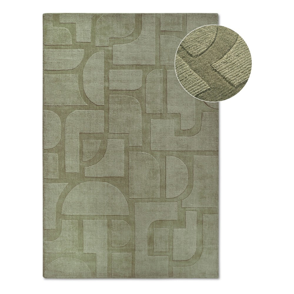 Zöld kézi szövésű gyapjú szőnyeg 120x170 cm Alexis – Villeroy&Boch