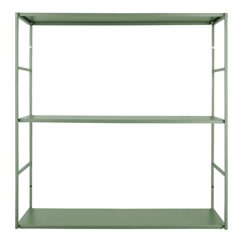 Zöld többszintes fém fali polc 60 cm Level – PT LIVING