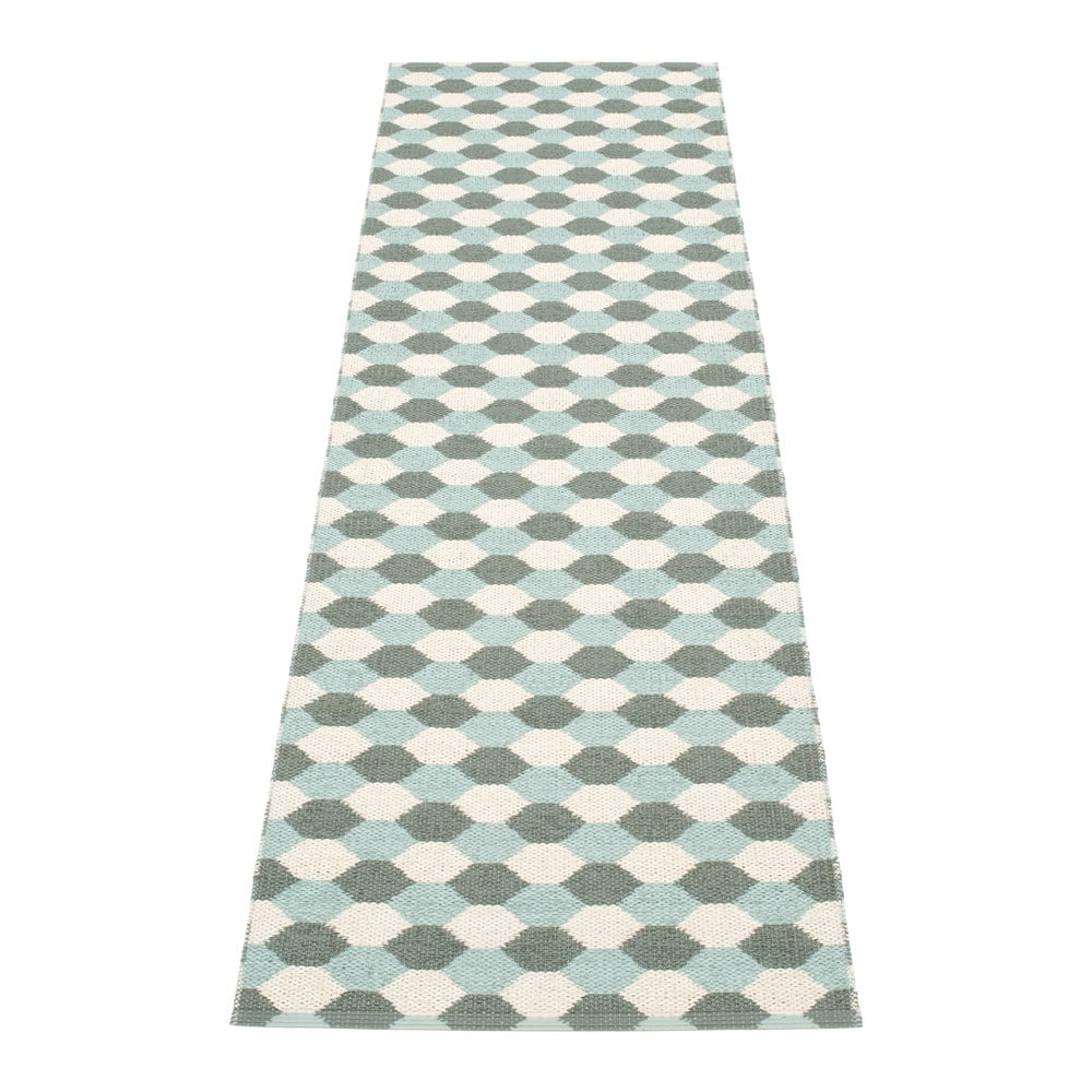 Zöld-türkiz kültéri-beltéri futószőnyeg 70x250 cm Dana Army – Pappelina