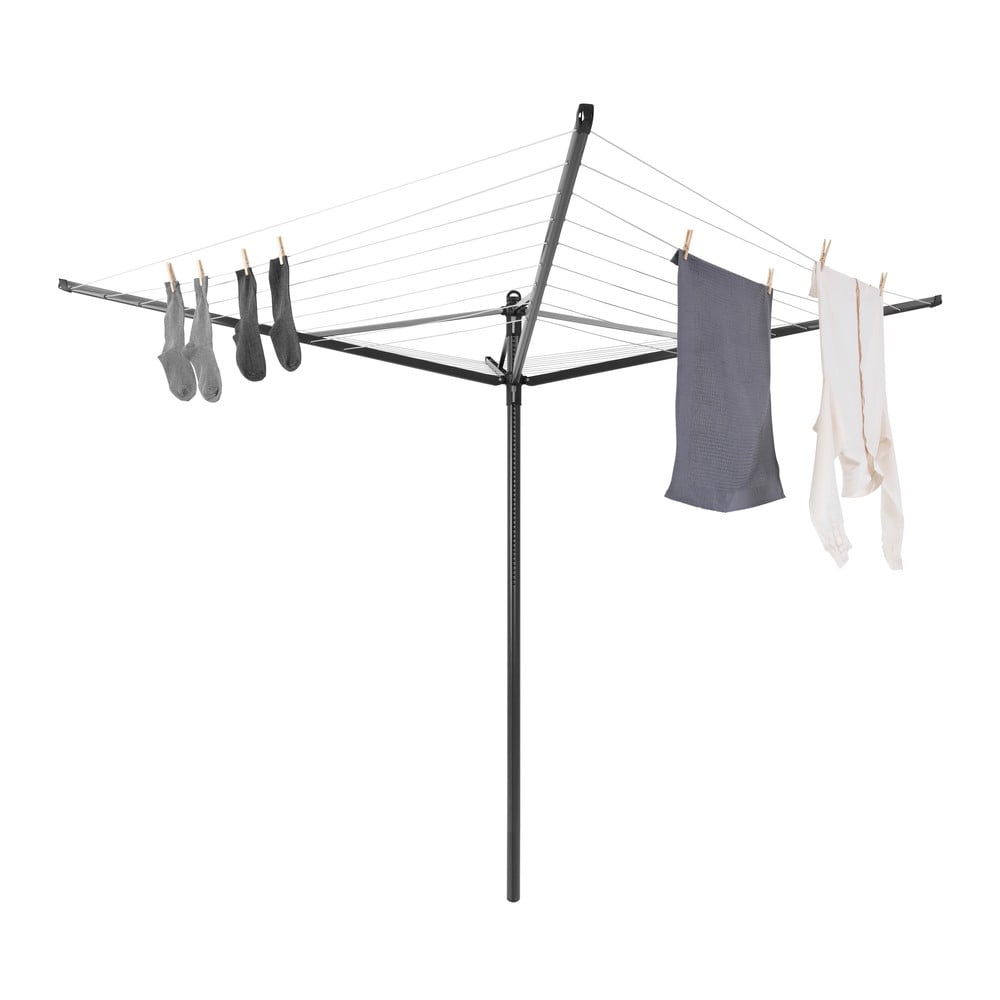 Antracitszürke kerti ruhaszárító 50 m Lift-O-Matic – Brabantia