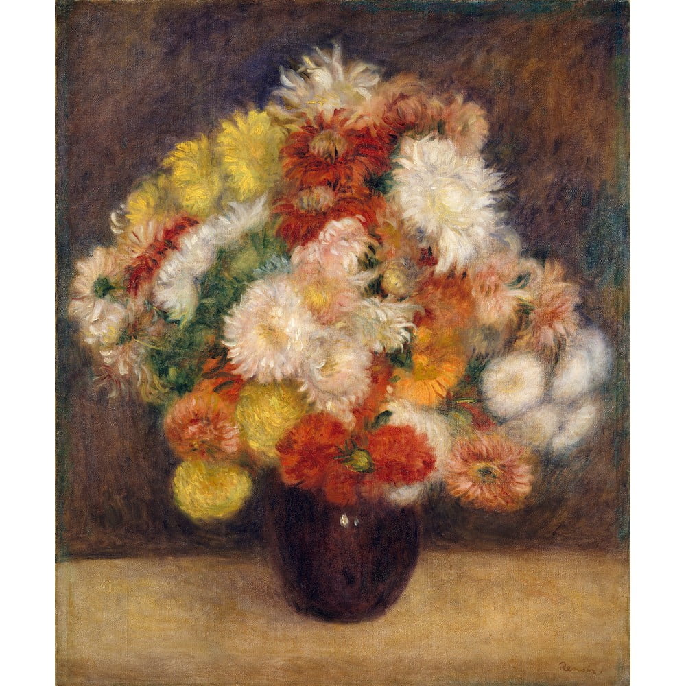 Auguste Renoir - Bouquet of Chrysanthemums másolat
