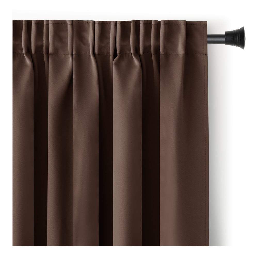 Barna sötétítő termo függöny 140x270 cm Pleat – Restilo