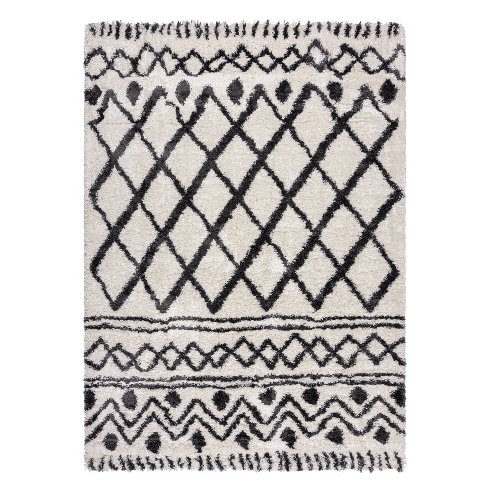 Elefántcsont színű szőnyeg 200x290 cm Souq Lines – Flair Rugs