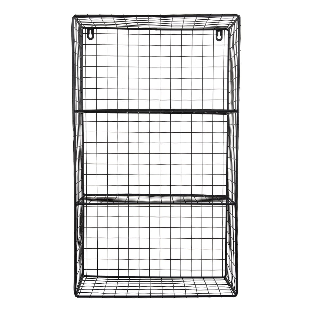 Fekete többszintes acél fali polc 60 cm Reja – PT LIVING