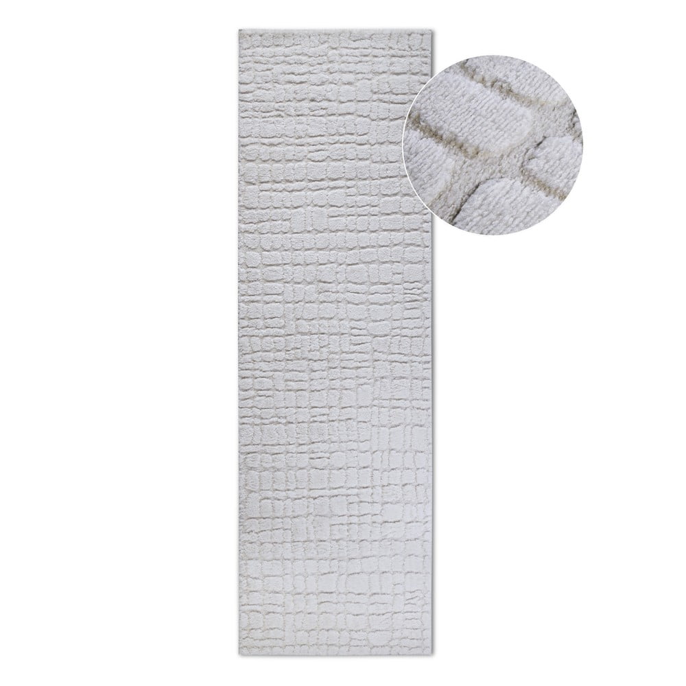 Krémszínű futószőnyeg 80x240 cm Artistique Cream White – Elle Decoration