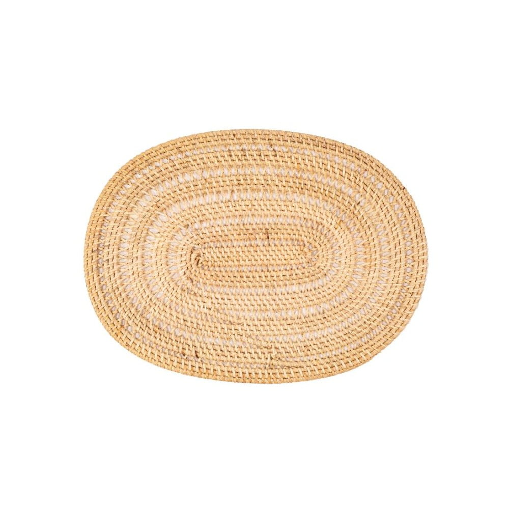 Rattan tányéralátét 40x30 cm - Tiseco Home Studio