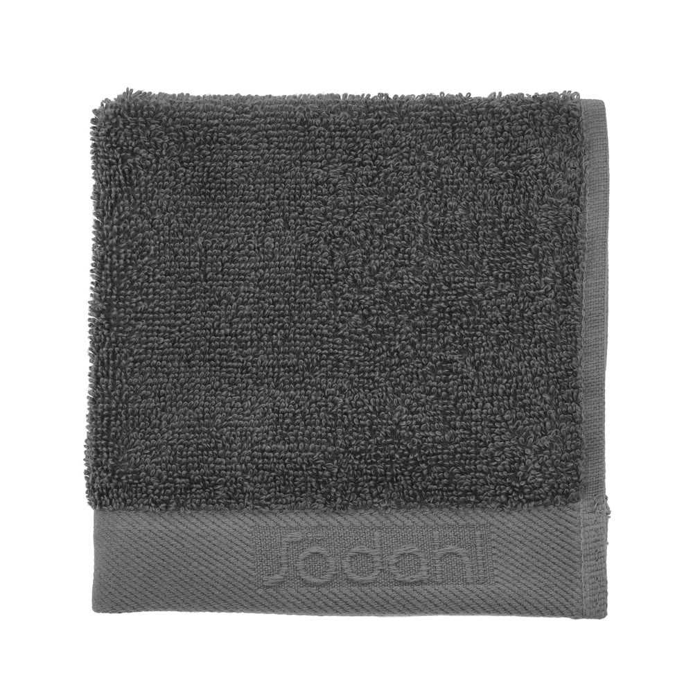 Sötétszürke frottír pamut törölköző 30x30 cm Comfort – Södahl