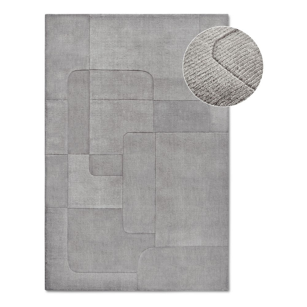 Szürke kézi szövésű gyapjú szőnyeg 80x150 cm Charlotte – Villeroy&Boch