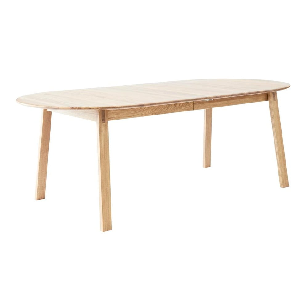 Tölgyfa bővíthető étkezőasztal hosszabbító asztallappal 100x220 cm Amalfi – Hammel Furniture