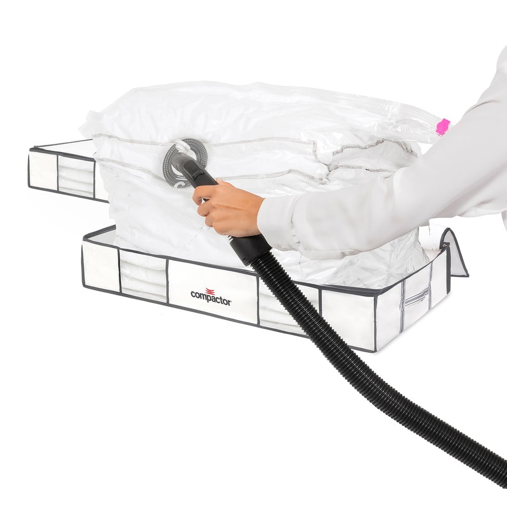 XLarge Underbed Life 2 db fehér ágy alatti tárolódoboz vákuumos huzattal
