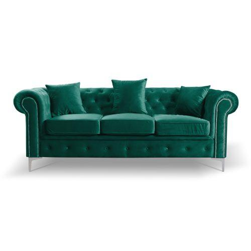 Roma Chesterfield III kanapé Zöld BOLIVAR
