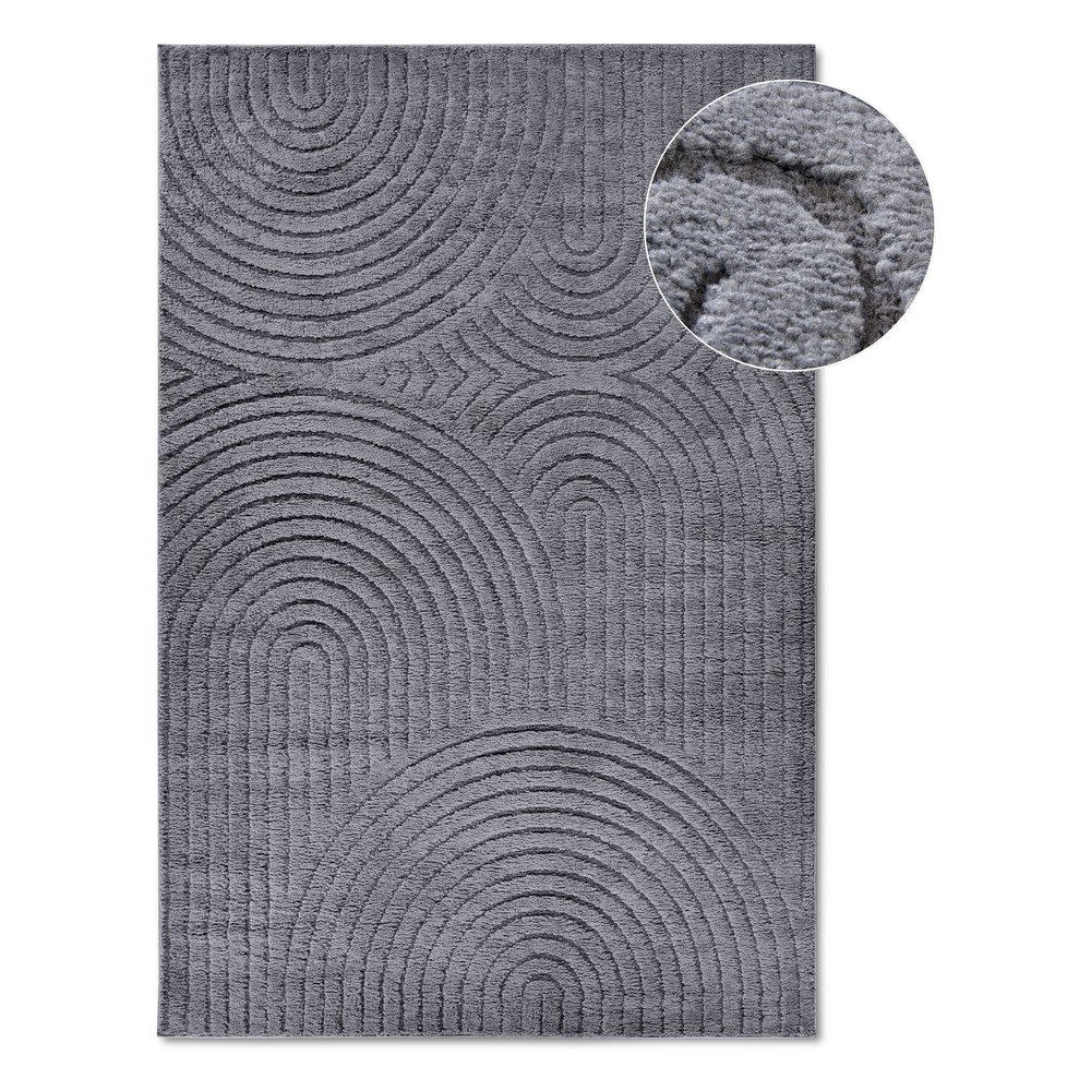 Antracitszürke szőnyeg 120x170 cm Panglao New York Anthracite – Elle Decoration
