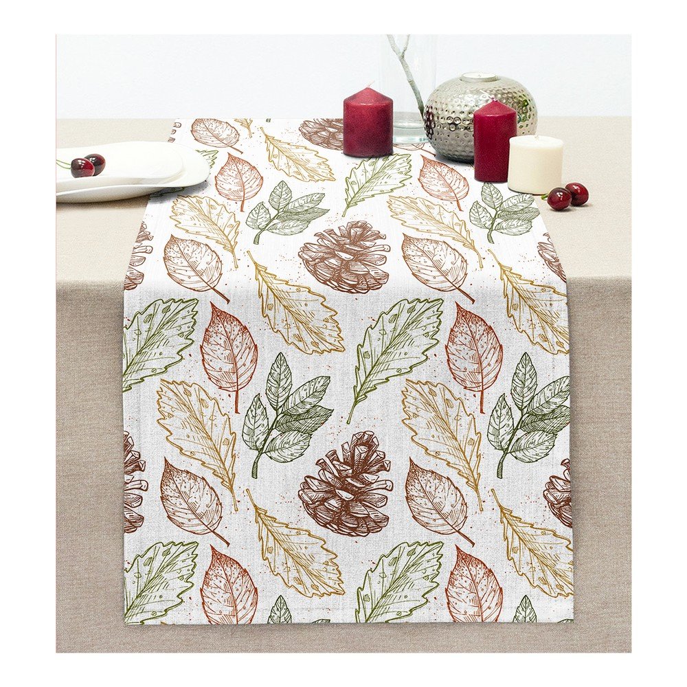 Asztali futó 40x130 cm Leaves Mix – Mila Home
