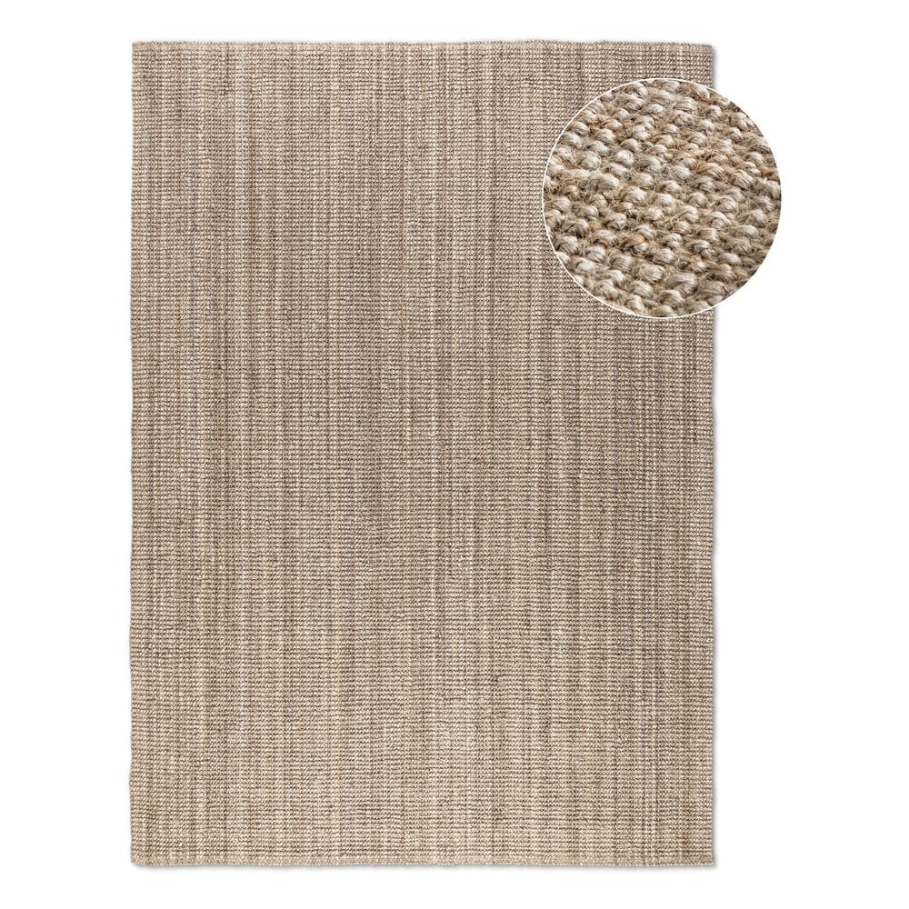 Bézs juta szőnyeg 190x280 cm Bouclé – Hanse Home