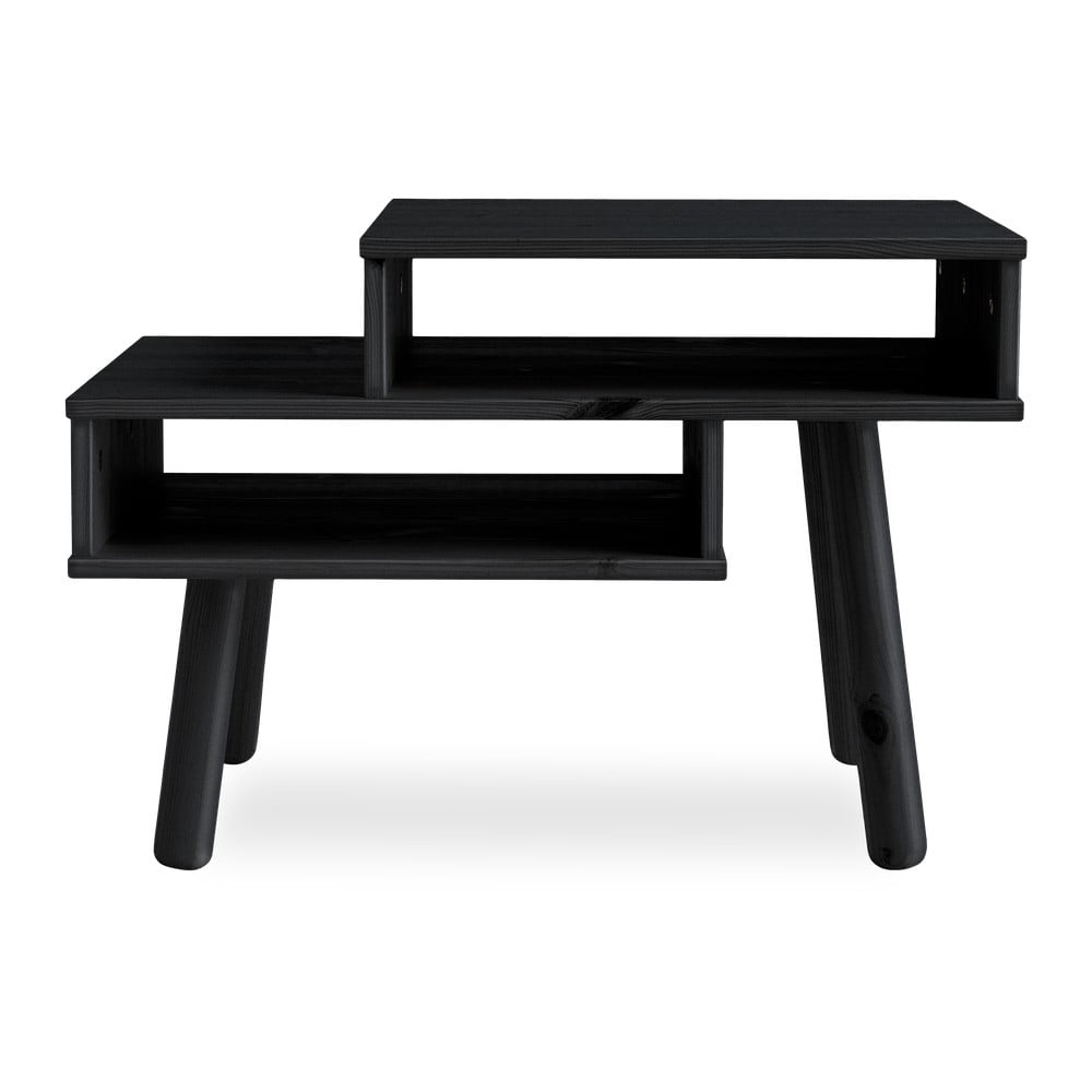 Hako fekete borovi fenyő dohányzóasztal - Karup Design