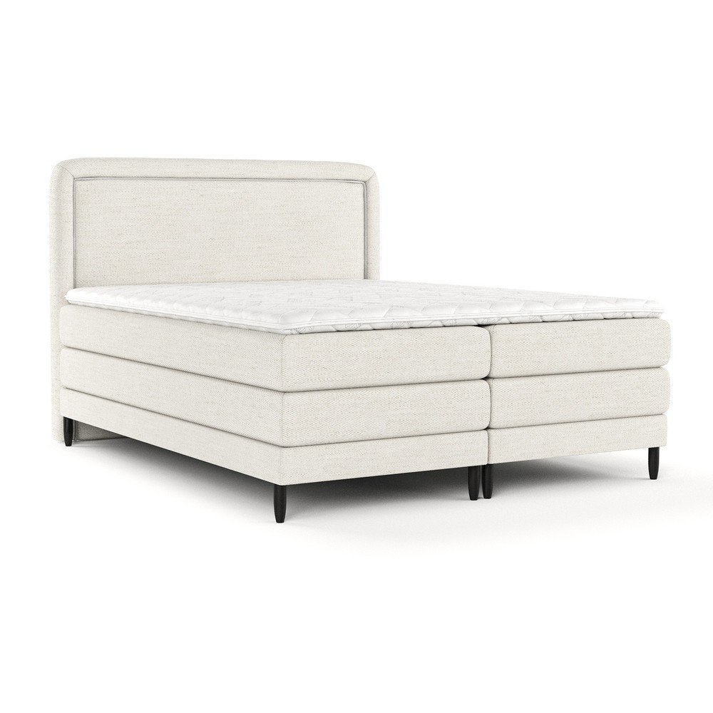 Krémszínű boxspring ágy 200x200 cm Dove – Maison de Rêve