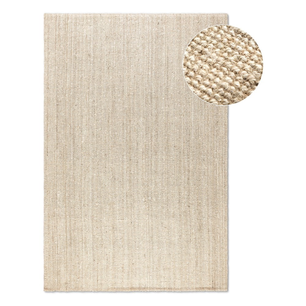 Krémszínű juta szőnyeg 190x280 cm Bouclé – Hanse Home
