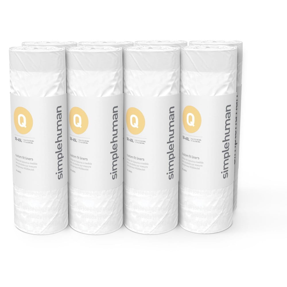 Összehúzható szemeteszsák készlet 240 db-os 65 l Q – simplehuman