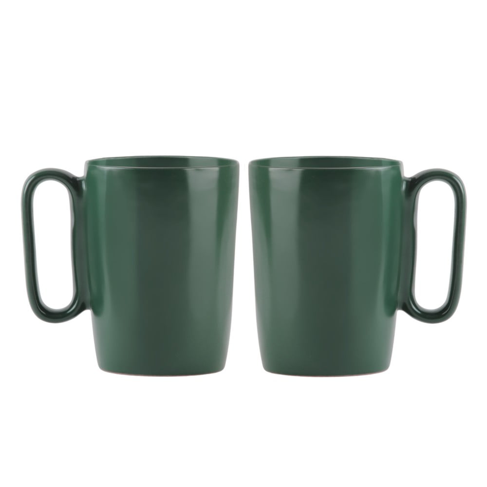 Sötétzöld agyagkerámia bögre szett 2 db-os 250 ml Fuori – Vialli Design