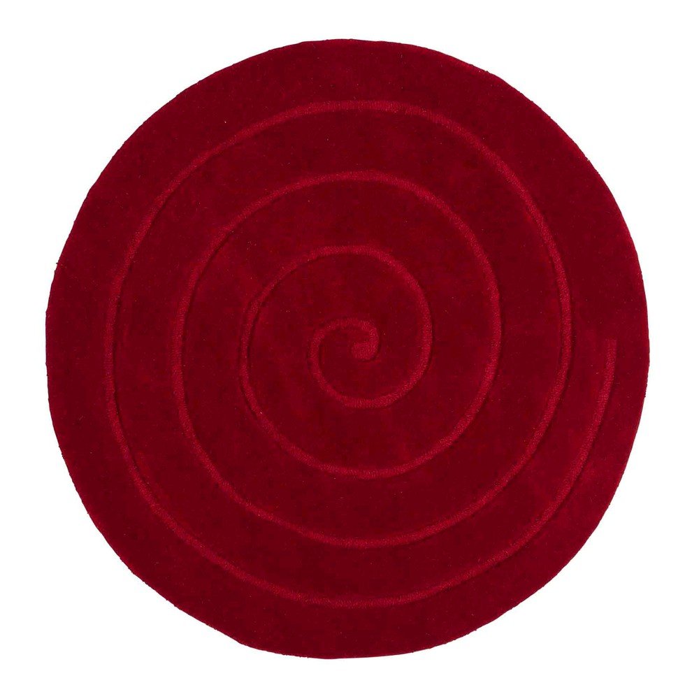 Spiral rubinvörös gyapjú szőnyeg