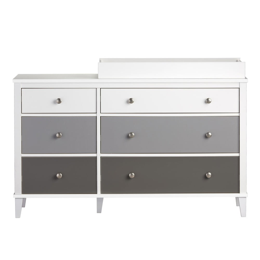 Szürke gyerek komód pelenkázó feltéttel 136x90x49 cm Poppy – Støraa