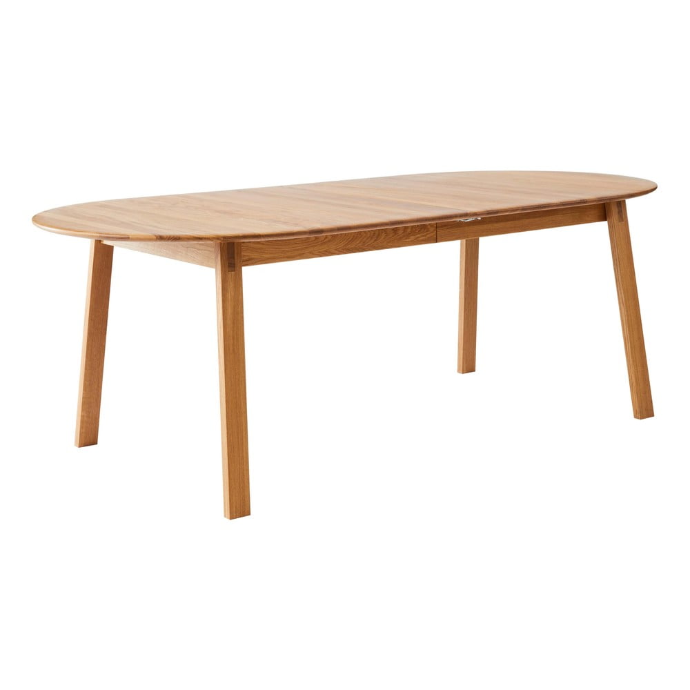 Tölgyfa bővíthető étkezőasztal hosszabbító asztallappal 100x220 cm Amalfi – Hammel Furniture