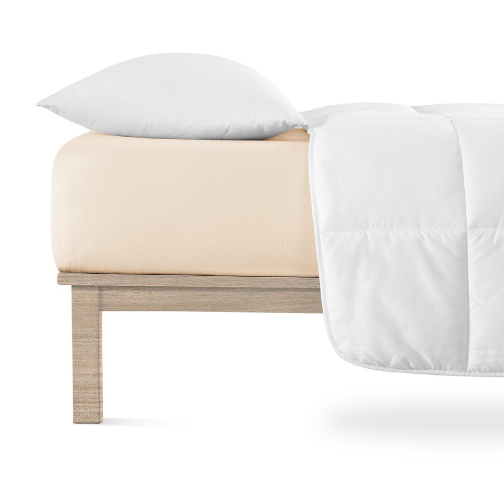Bézs gumis jersey lepedő 120x200 cm Boxspring – Andrea Simone
