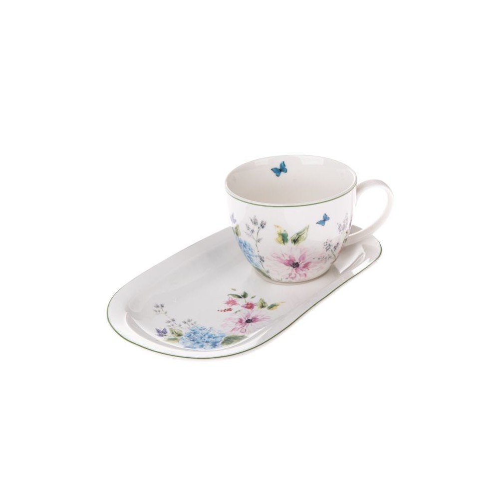 Fehér porcelán eszpresszó csésze 450 ml – Dakls