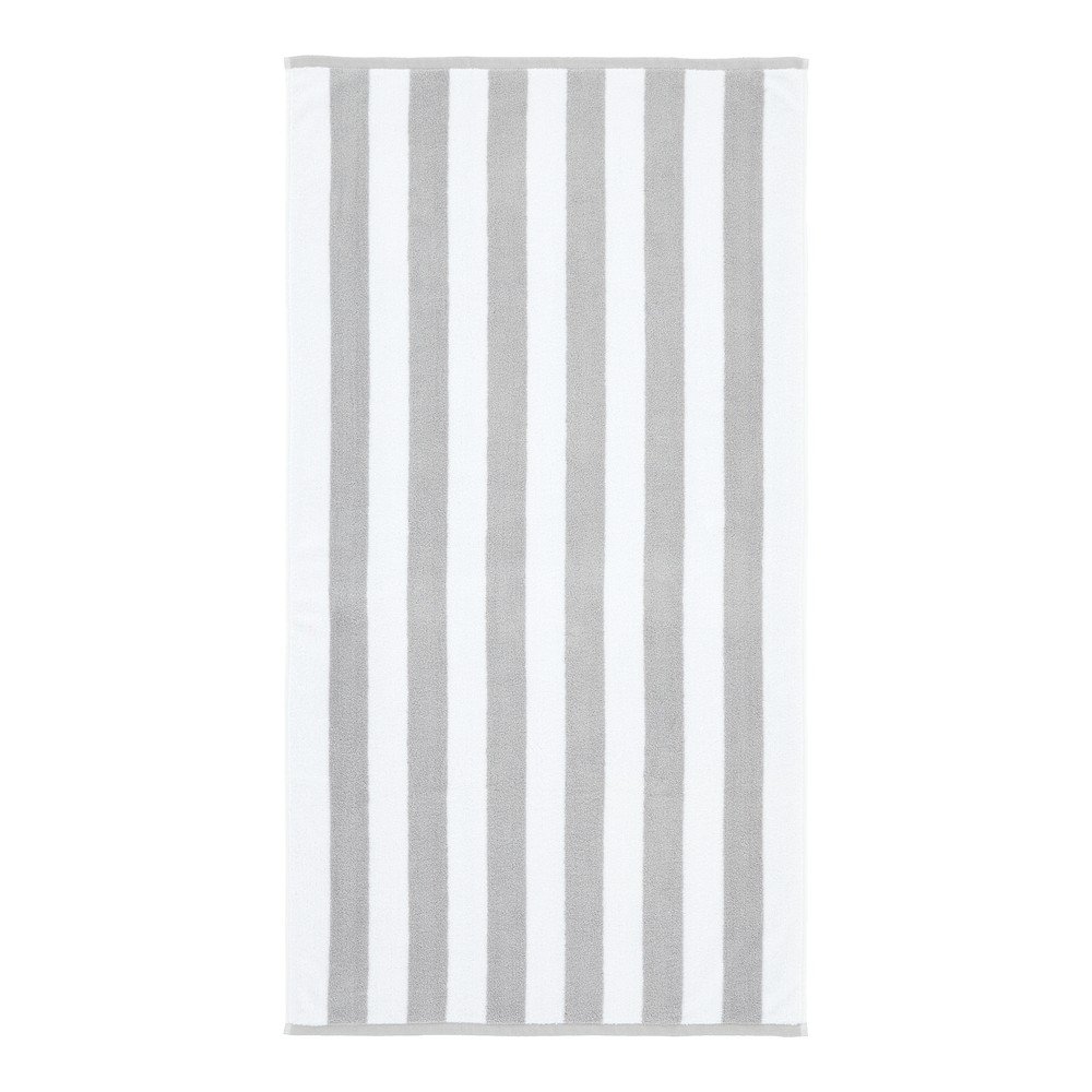 Fehér-szürke frottír pamut törölköző 50x85 cm Reversible Stripe – Bianca