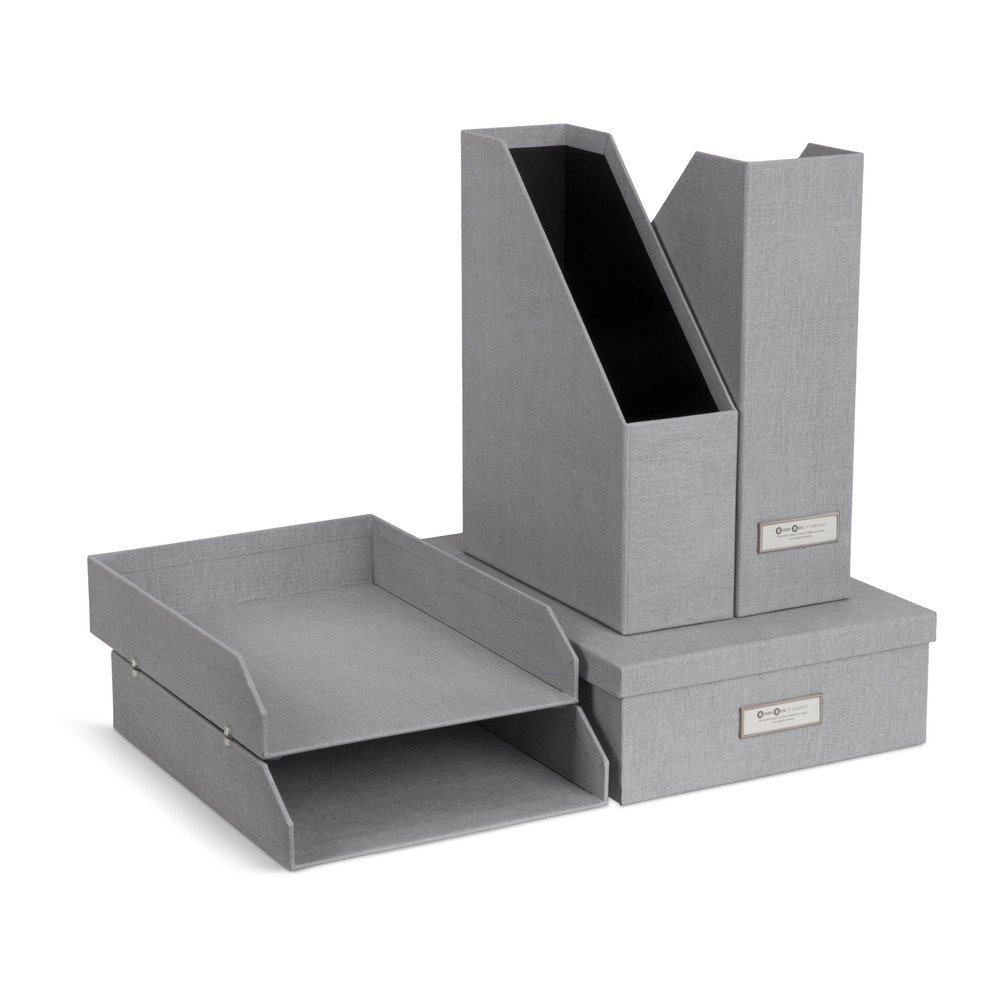 Karton rendszerező szett  dokumentumokhoz 5 db-os Holger – Bigso Box of Sweden