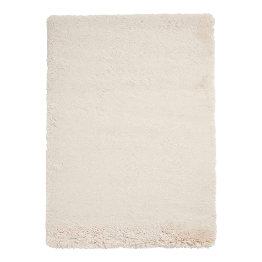 Krémszínű szőnyeg 80x150 cm Super Teddy – Think Rugs