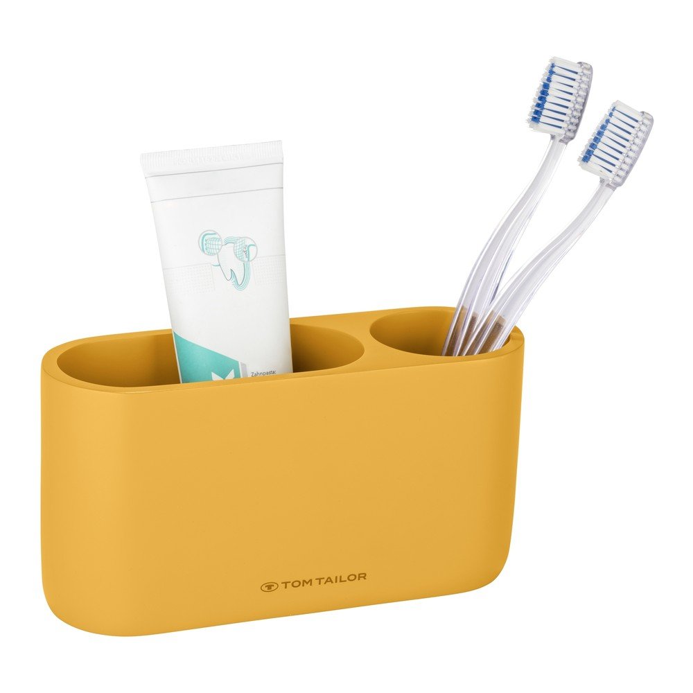 Mustársárga poligyanta fogkefetartó pohár Tom Tailor T-Color Bath – Wenko