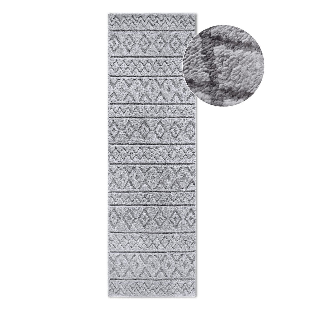 Szürke futószőnyeg 80x240 cm Itinerance Light Grey – Elle Decoration