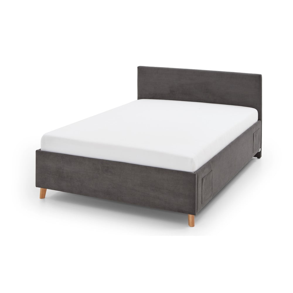 Antracitszürke ágyneműtartós gyerekágy 140x200 cm Cool – Meise Möbel