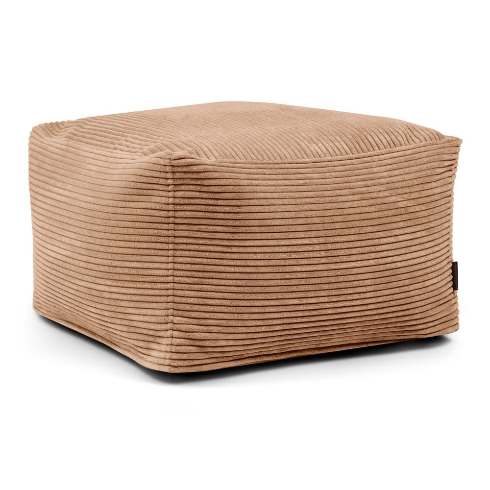 Barna kordbársony babzsákfotel Softbox MooG – SLOWDOWN