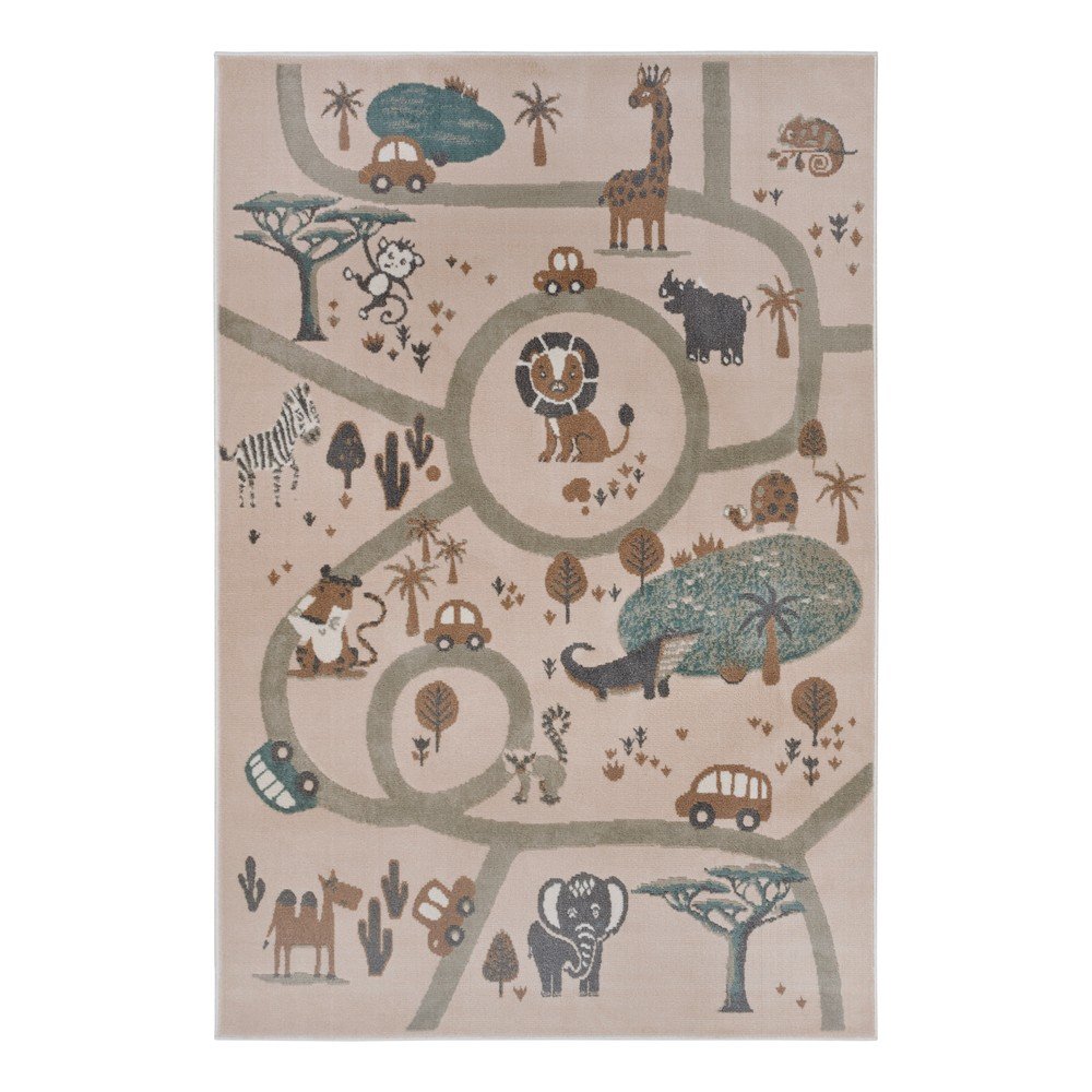 Bézs gyerek szőnyeg 120x170 cm Animal Park – Hanse Home