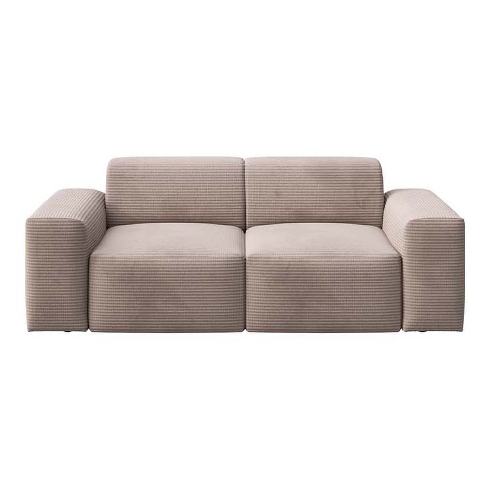 Bézs kordbársony kanapé 205 cm Villet – Rodier