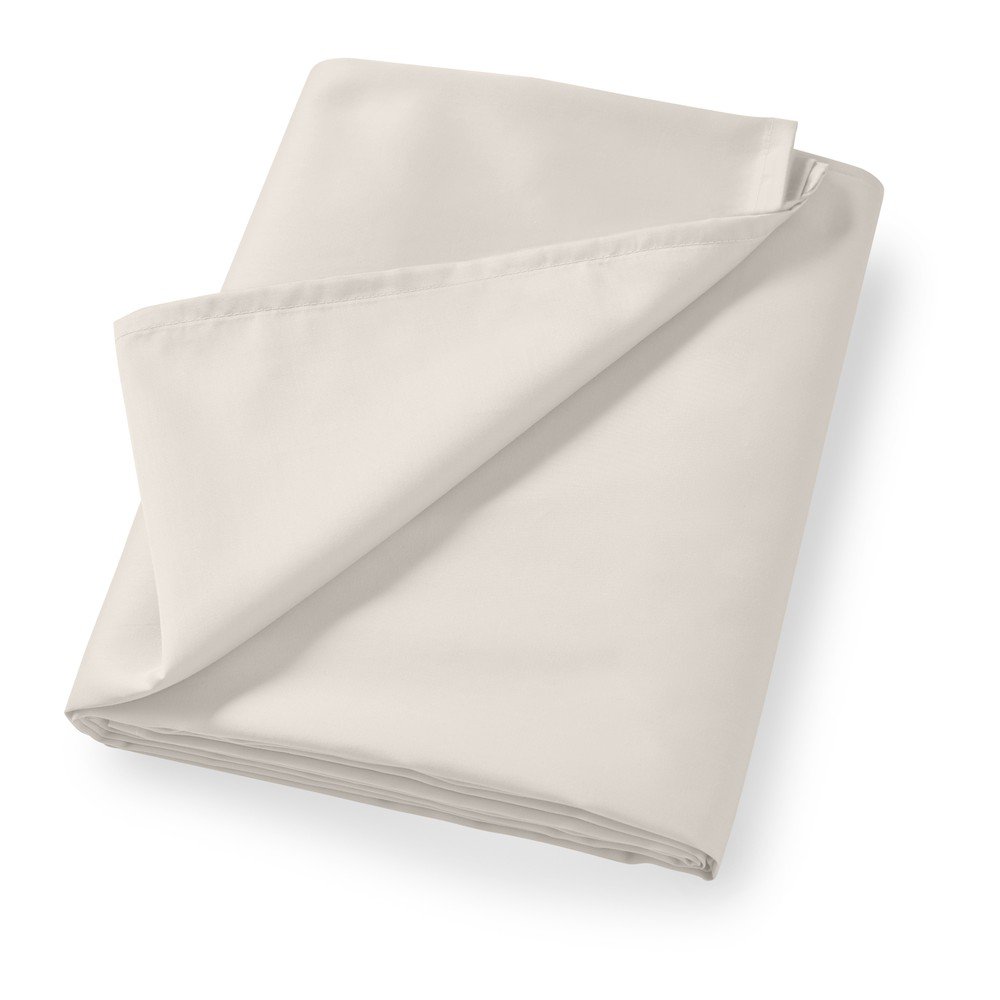 Bézs pamut-szatén lepedő 180x260 cm Cotton Sateen – Bianca