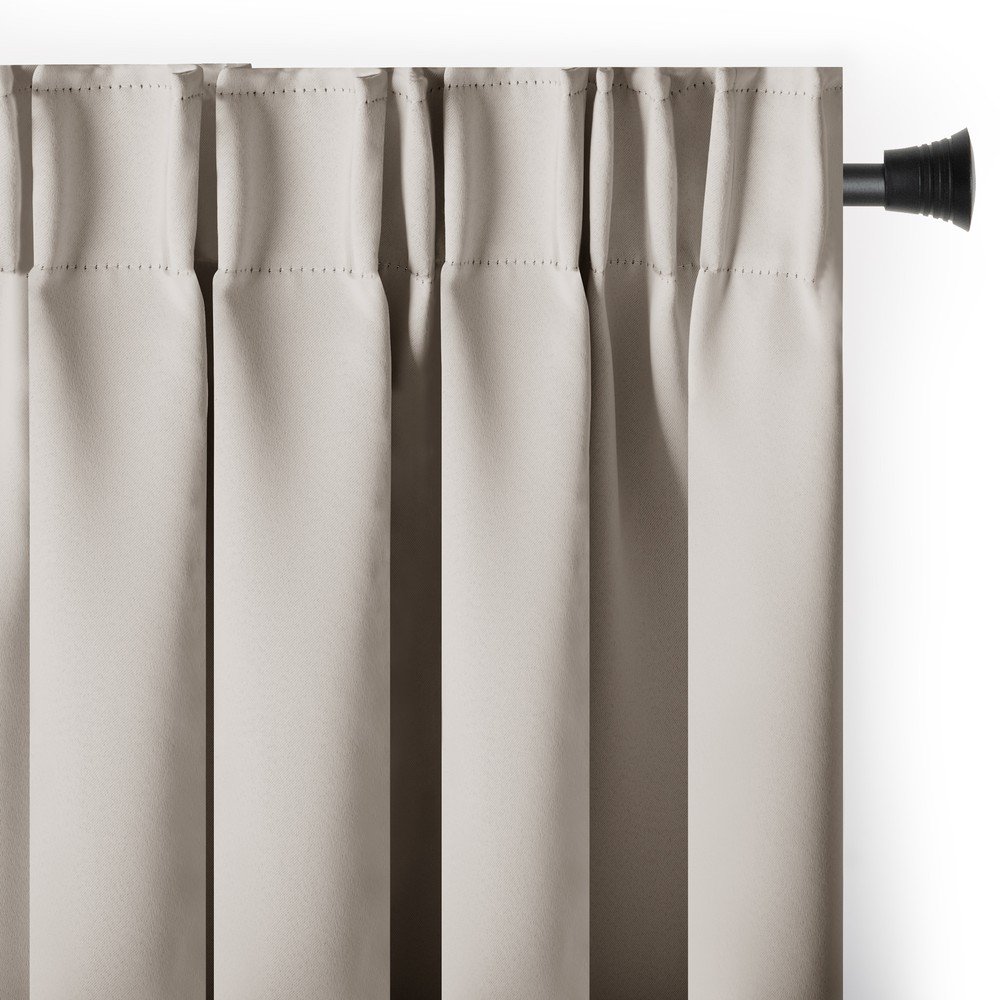 Bézs sötétítő termo függöny 140x245 cm Pleat – Restilo