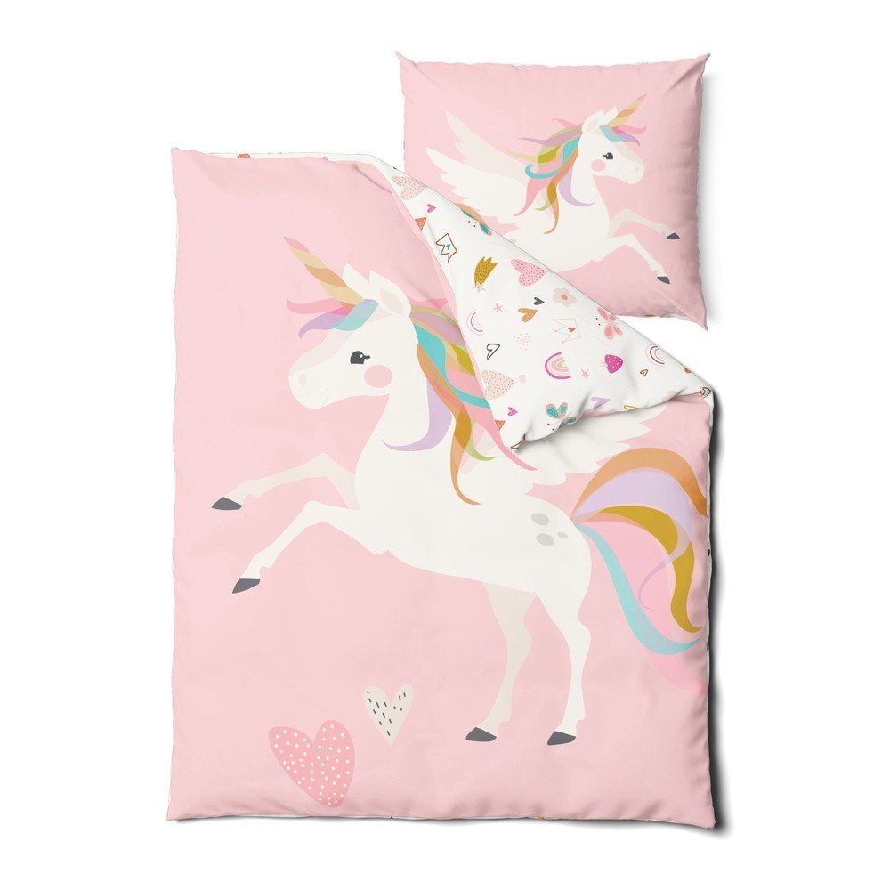Egyszemélyes pamut gyerek ágyneműhuzat 140x200 cm Unicorn – Bonami Selection