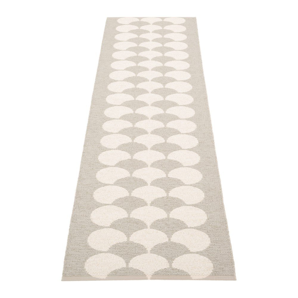 Krémszínű kültéri-beltéri futószőnyeg 70x250 cm Poppy Linen – Pappelina