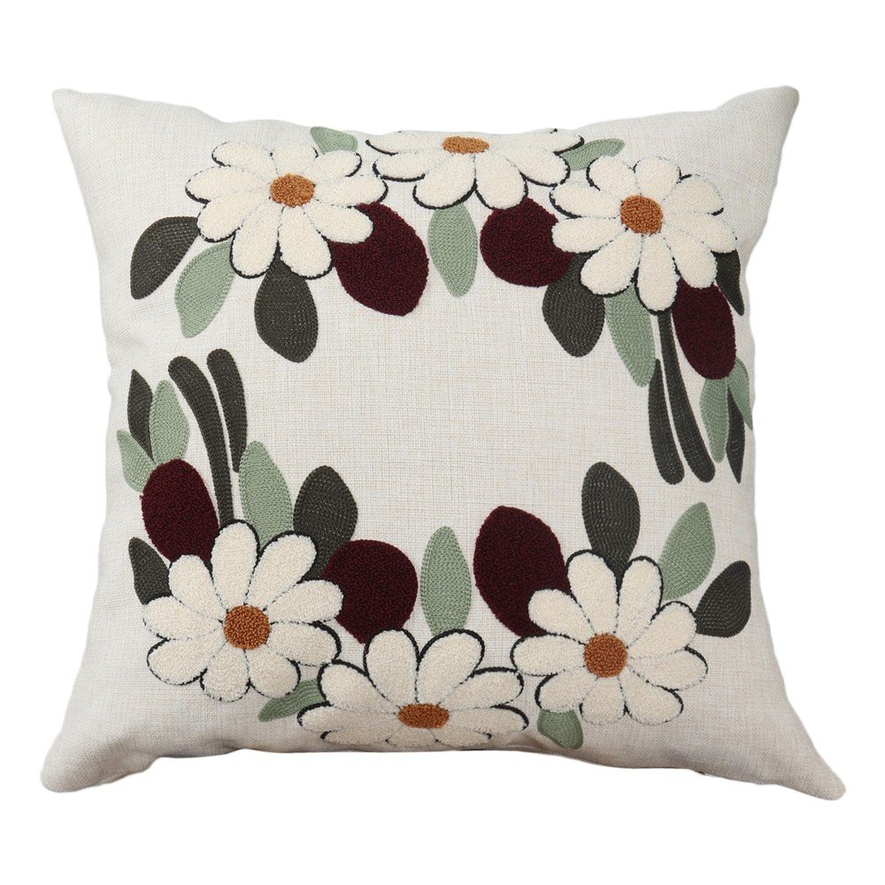 Len díszpárna 43x43 cm Papatya – Mioli Decor
