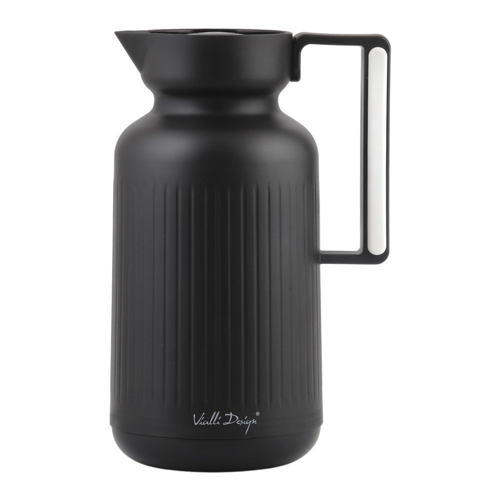 Matt fekete termosz 1 l Lungo – Vialli Design